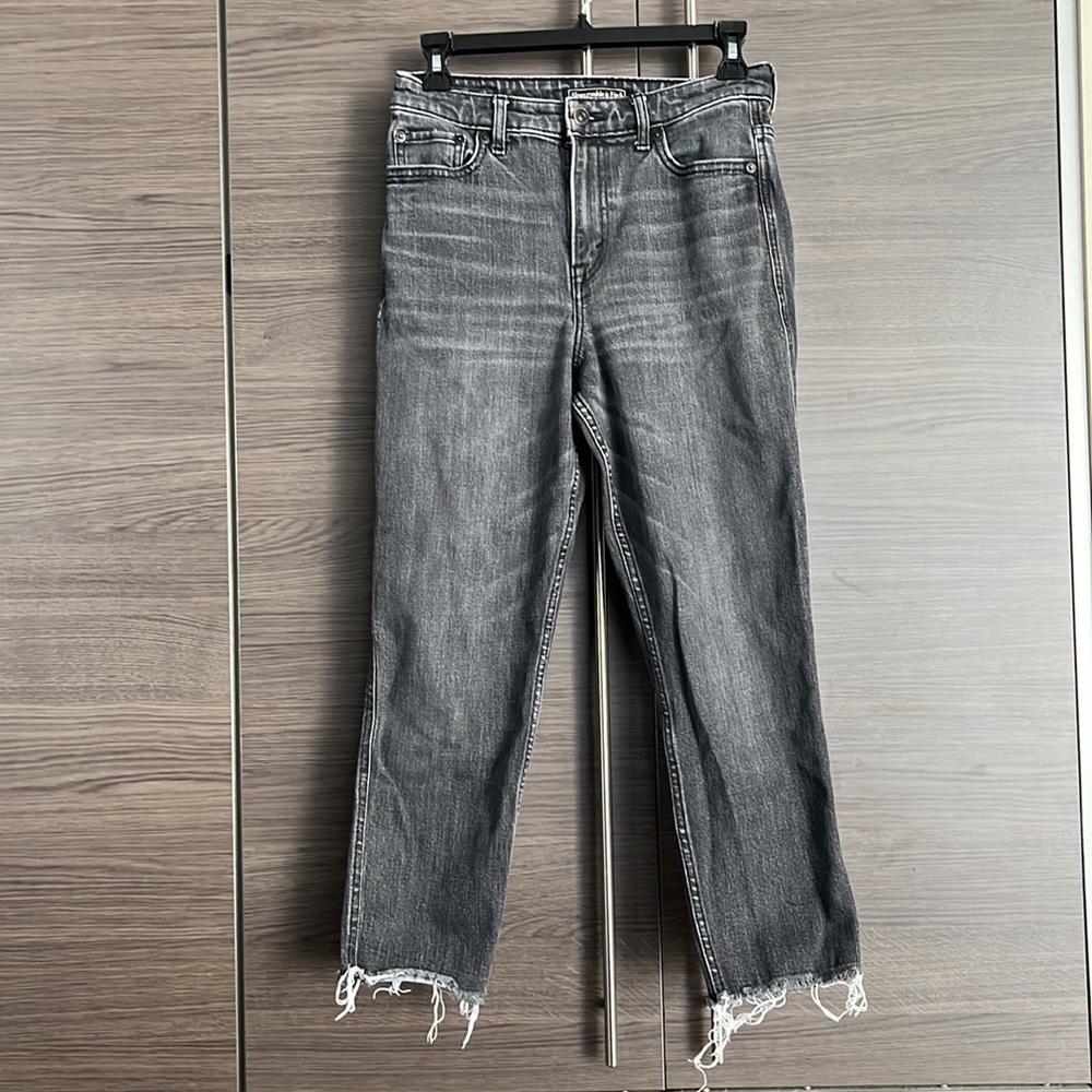 Abercrombie and Fitch High Rise Girlfriend Jeans